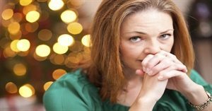 Distressed woman