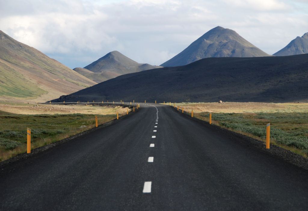 Road through mountains