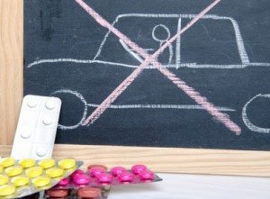 Chalkboard with a drawn car crossed out