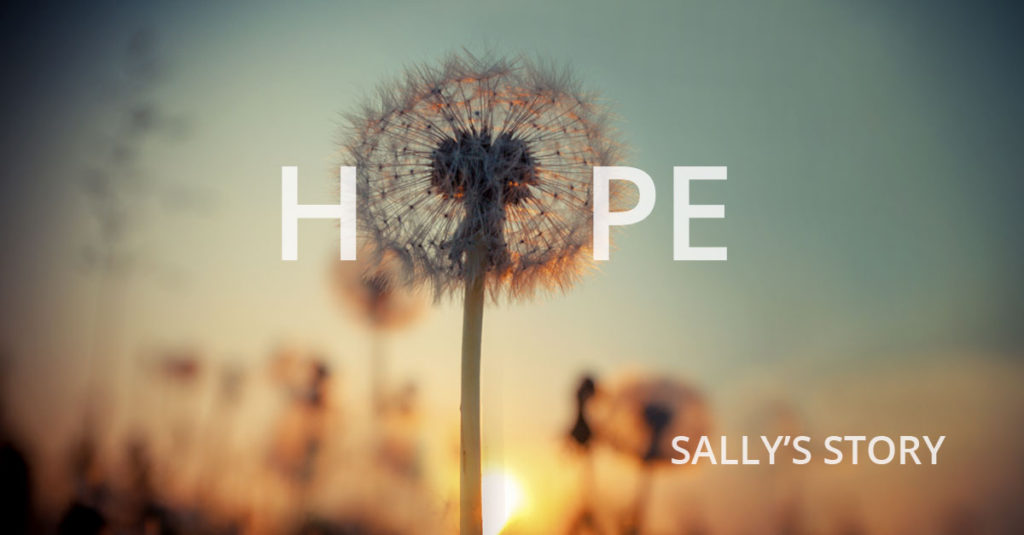 Dandelion and the word Hope Sally's Story