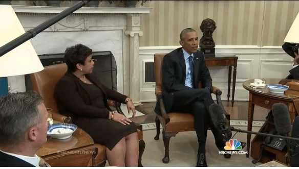 President Obama speaking in a press release