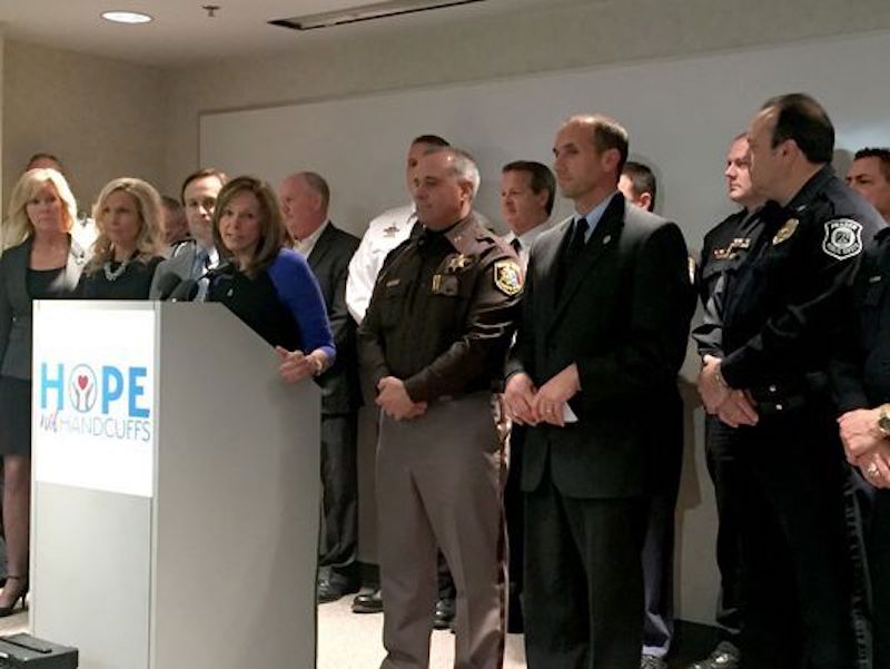 Speakers at the Hope Not Handcuffs program in Michigan
