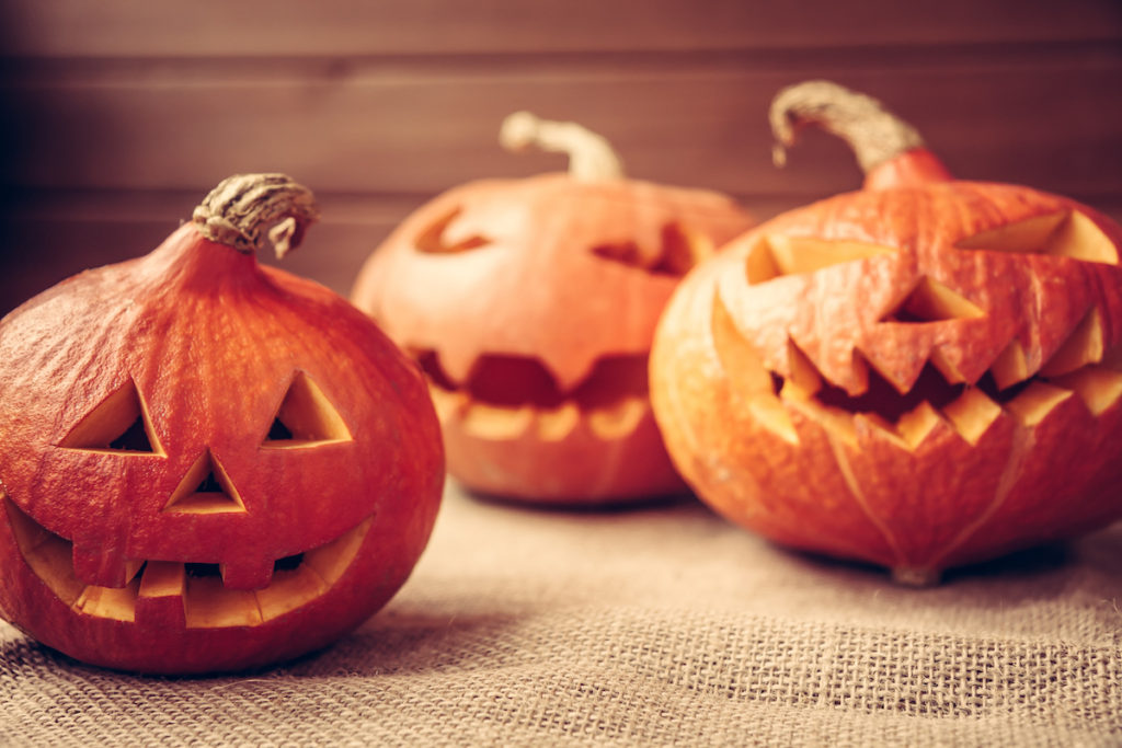 Carved Halloween pumpkins