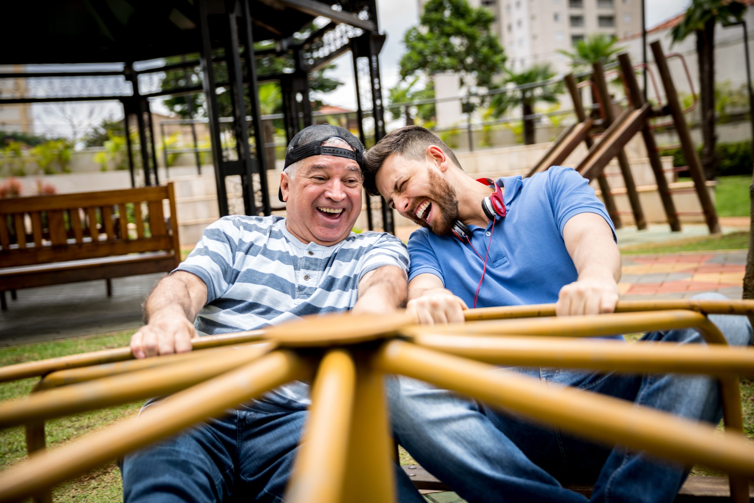 father and son celebrating father's day