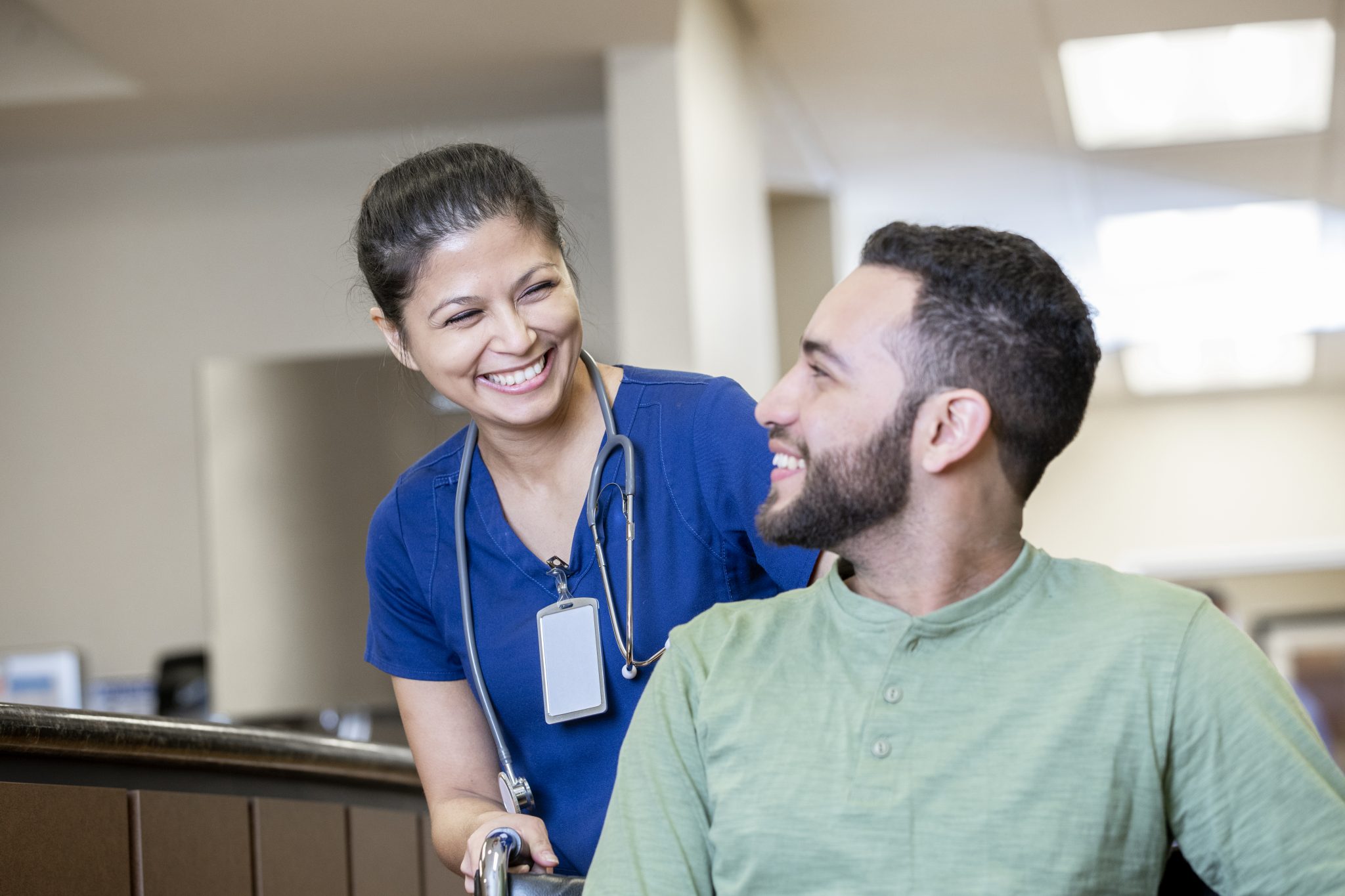 nurse and patient